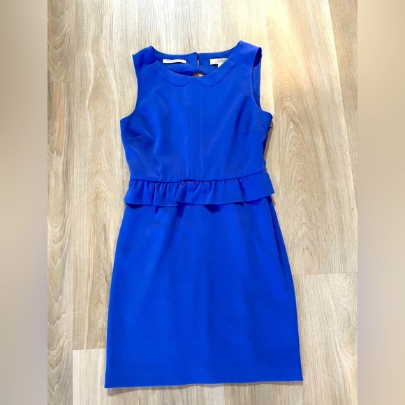 Maison Scotch & Soda “Another Day in Paradise” Blue Peplum Dress. Size 1(S) - Picture 4 of 10
